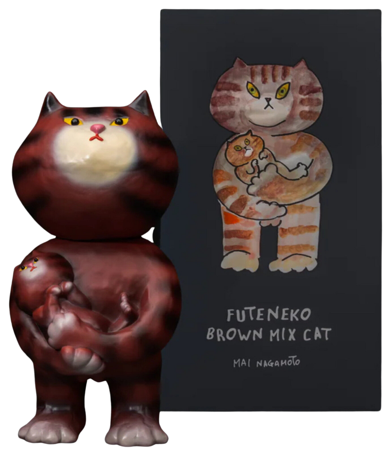 Futeneko / Brown Mix Cat Mai Nagamoto Skulptur zu verkaufen