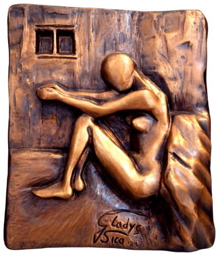 ”Confinamento illuminante” bronzo 1/8 base marmo. by Gladys Sica, 조각 for Sale on Singulart