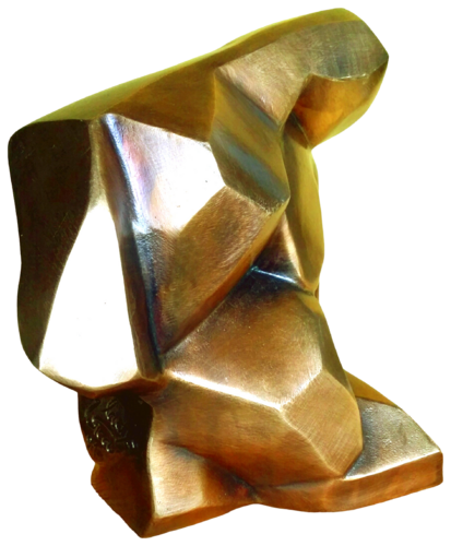 "Attesa attiva" bronzo 3/8 con base in legno. by Gladys Sica, 조각 for Sale on Singulart