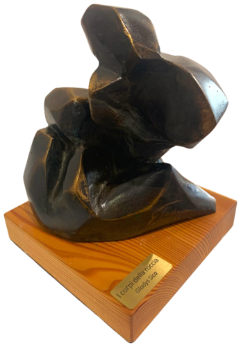 'I corpi della roccia' bronzo 1/8 base legno. von Gladys Sica, Skulptur kaufen auf Singulart