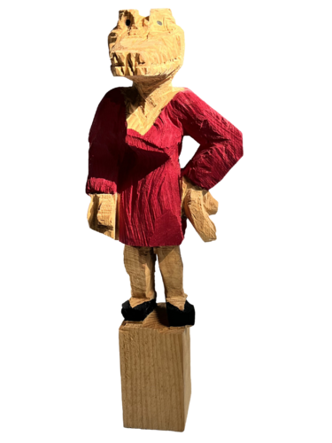 Frau Kroko par Jörg Herz, Sculpture en vente sur Singulart