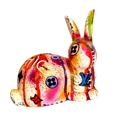 Pop Rabbit x LV - Statue Lapin Pop Art Coloré Louis Vuitton Luxe door ...