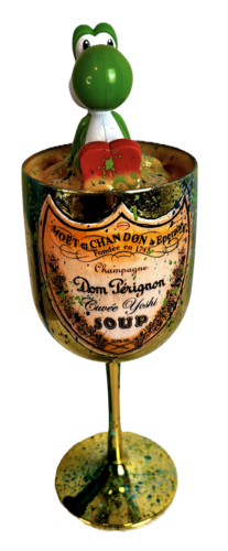 Sculpture Yoshi Coupe Champagne Soup Pop Dom Pérignon von Priscilla Vettese, Skulptur kaufen auf Singulart