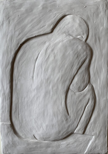 A man in silence par Yuliia Kaduk, Sculpture en vente sur Singulart