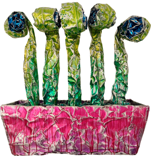 Fat Flowers - Box no.1 von Christoph Robausch, Skulptur kaufen auf Singulart
