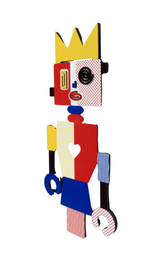 Zion Ezri - Queen Robot - 3D wall sculpture von Art Time Gallery, Skulptur kaufen auf Singulart