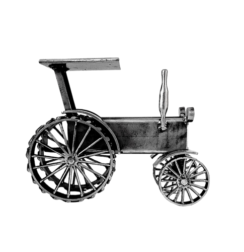 Vintage Tractor - The Old Vehicles series von Albert Dura, Skulptur kaufen auf Singulart