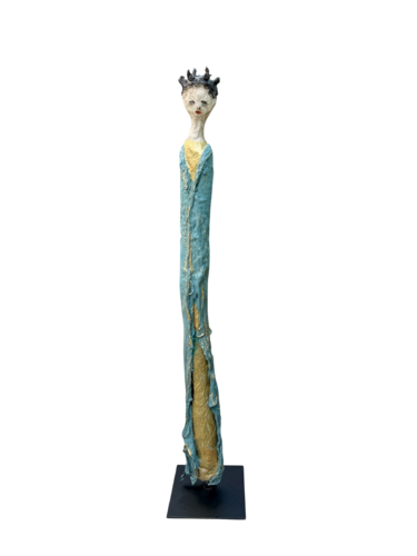 Die stille Königin Upcycling Art van Beate Bröcker, Beeldhouwwerk te koop op Singulart