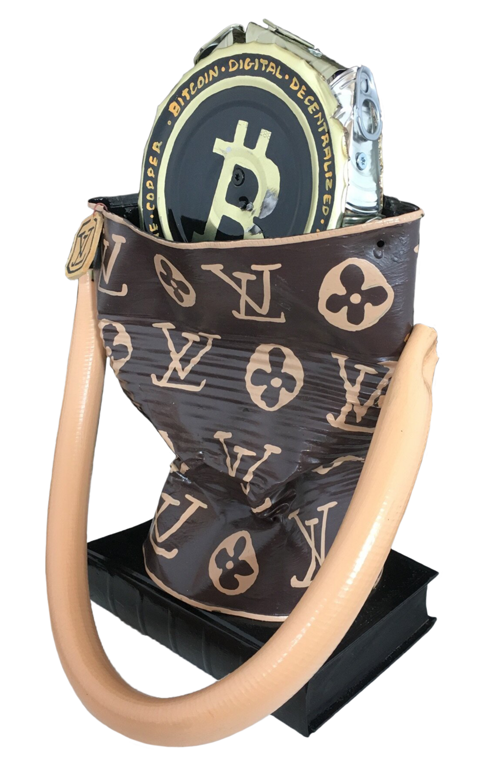 Transparent Background SÃmbolo De Louis Vuitton Louis Vuitton Bitcoin Bag  De Norman Gekko (2020): Escultura