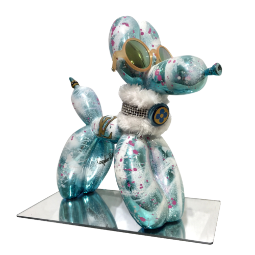 My blue dog love Louis Vuitton by Patrick Cornée, 조각 for Sale on Singulart