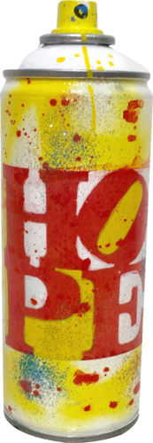 Spray can, Hope III, Yellow and white di Patrick Cornée, Scultura in vendita su Singulart