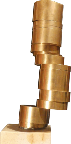 Colonne de bronze , penchée. sm 87 von Jean Paul Boyer, Skulptur kaufen auf Singulart