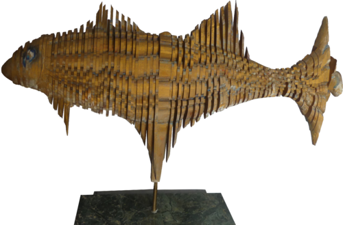 Le Célèbre Poisson Doré des Mers du Sud .  sm 768 von Jean Paul Boyer, Skulptur kaufen auf Singulart