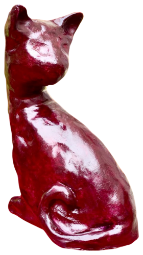 Big cat watching von Anne-Sophie A Bettembourg, Skulptur kaufen auf Singulart