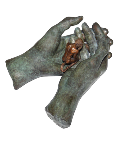 HANDS OF GOD von Eleanor Cardozo, Skulptur kaufen auf Singulart