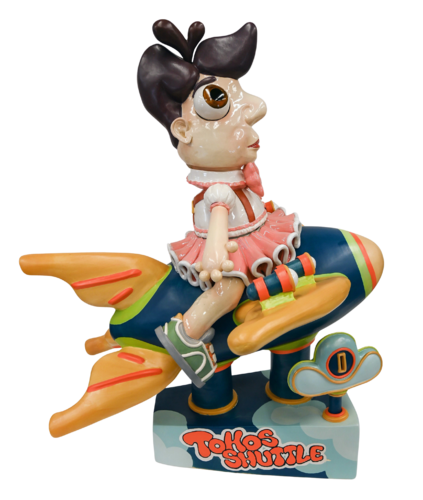 Tokos(phobos) Shuttle (Aeroplane, Airplane, Playful, Fun) de Hannah Schelb, Escultura a la venta en Singulart