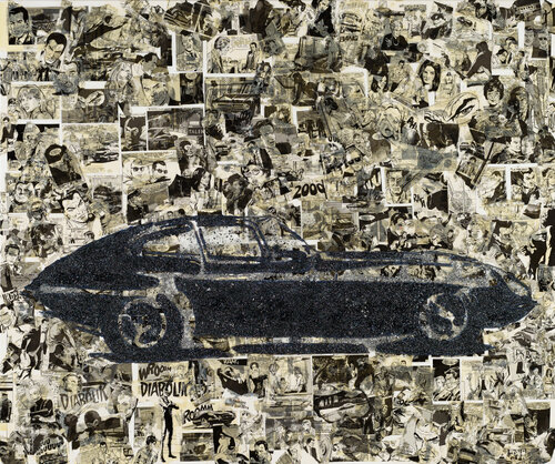 JAGUAR E-TYPE POP ART van Silvana Di Vora, Beeldhouwwerk te koop op Singulart