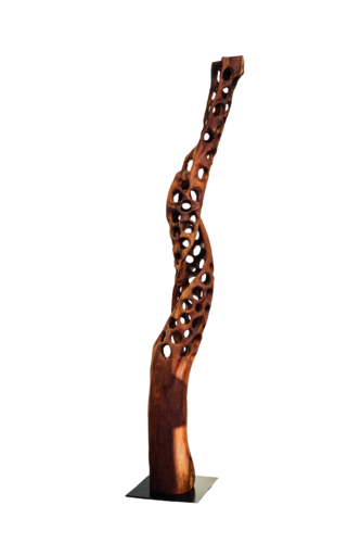 Organic wooden lamp von Turoczi Lajos, Skulptur kaufen auf Singulart