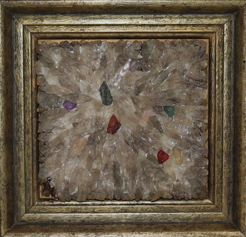 MOSAIK - Stein BILD - Selenit Amazonit Amethyst Malachit by Annachrista Kroll-Buchholz, Sculpture for Sale on Singulart