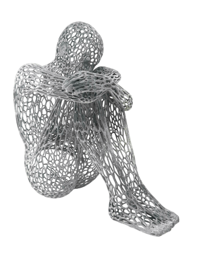 Highly Sensitive Person (Grigio) de Giacomo Toth, Escultura a la venta en Singulart