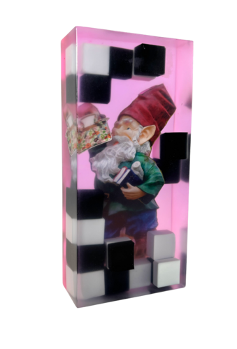 Amélie – Noir, Blanc et Rose von Eva Maria Kühberger, Skulptur kaufen auf Singulart