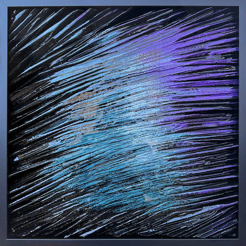 Déferlement Minuit - Sculpture Abstraite Originale by Marija Ruisi, Sculpture for Sale on Singulart