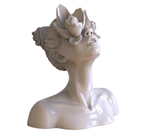 Sculpture "Daughter of the Faun" white par Kateryna Orlova, Sculpture en vente sur Singulart