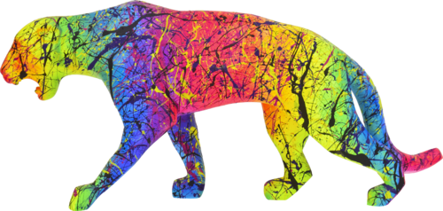 RAINBOW PANTHER di Vincent Bardou, Scultura in vendita su Singulart