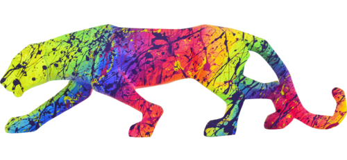 PURPLE PANTHER di Vincent Bardou, Scultura in vendita su Singulart