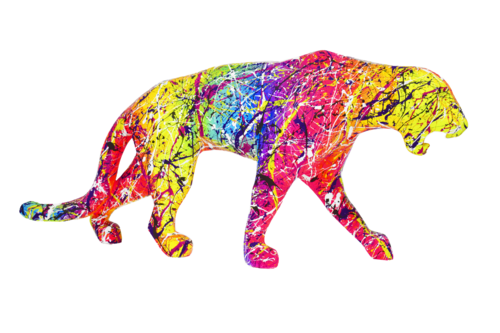 COLORFUL PANTHER di Vincent Bardou, Scultura in vendita su Singulart