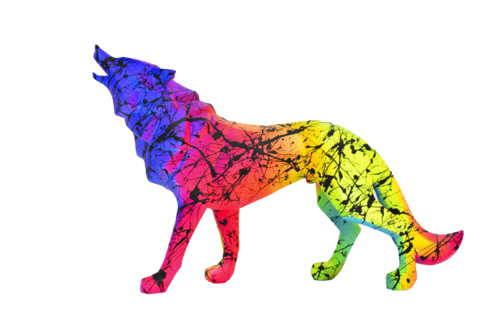 DARK WOLF van Vincent Bardou, Beeldhouwwerk te koop op Singulart