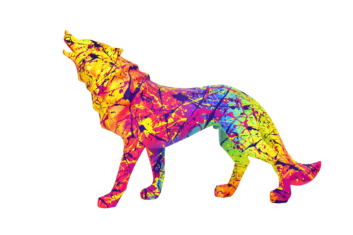 HOWLING WOLF van Vincent Bardou, Beeldhouwwerk te koop op Singulart