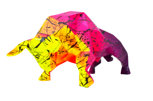 GRAFFITI BULL by Vincent Bardou, 雕塑 for Sale on Singulart