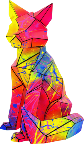 GRAPHIC FOX di Vincent Bardou, Scultura in vendita su Singulart