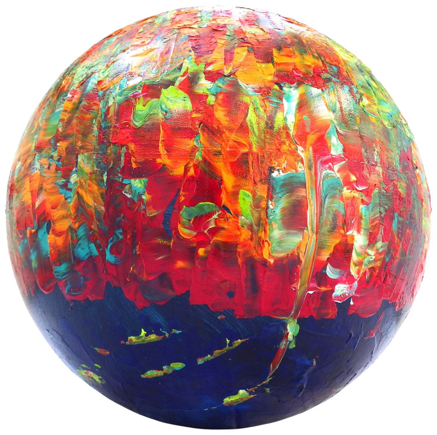 Madeira Flowers Kugel Objekt 50 cm Rudi Art Peters Skulptur zu verkaufen