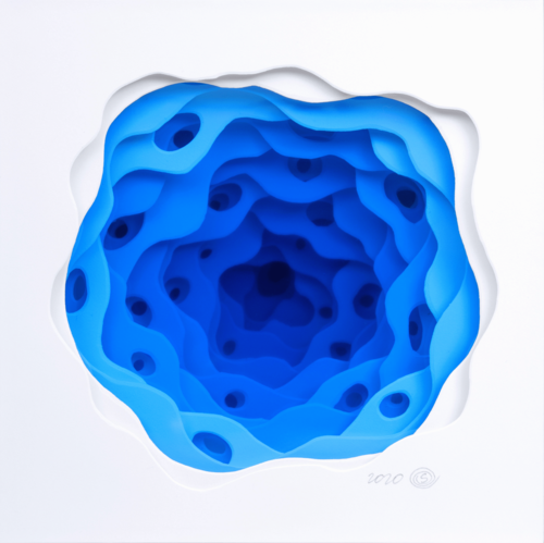 Blue Abyss van Olga Skorokhod, Beeldhouwwerk te koop op Singulart